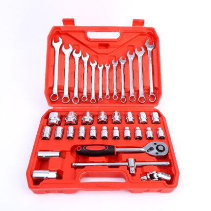 37pc Torque Ratchet Wrench 1/2'' Drive Socket Set